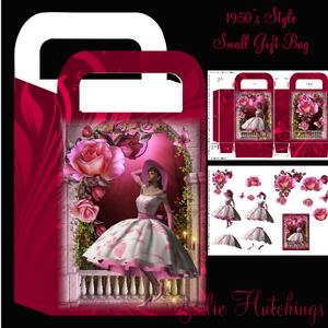Gift Bag 1950's Rose Pink Patio Mini Kit
