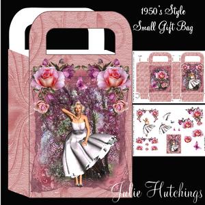 Marilyn Style Gift Bag with Decoupage