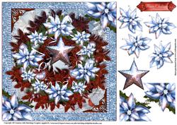 The Poinsettia Wreath Card Topper