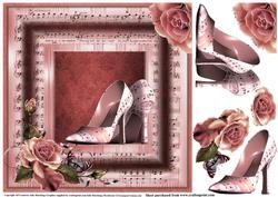 The Dusky Pink Music Shoes 8x8 Topper