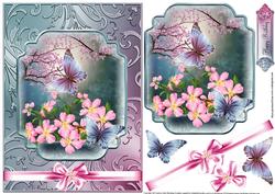 The Cherry Blossom Flutters in a Shimmering Frame