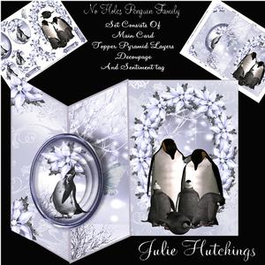 No Holes Fold Penguin Family