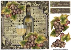 Masculine Wine and Music Topper