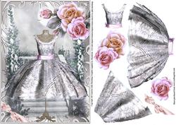 The Silver Dress and Roses Topper