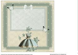 Insert to Polka Dot Teal Dress Topper