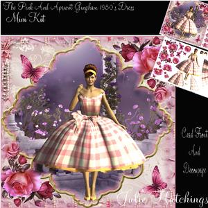 The Pink and Apricot Gingham 50's Dress