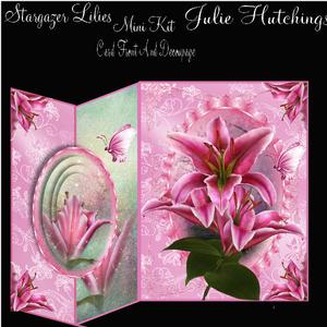 Beautiful No Holes Fold Stargazer Lilies