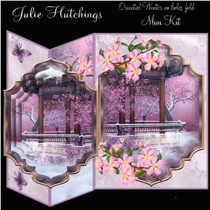 Oriental Winter No Holes Fold Card