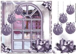 The Lilac Christmas Window Topper