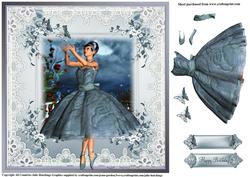 Beautiful Blue Ballet Topper
