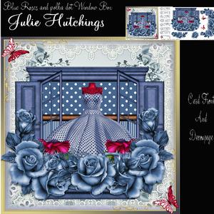 The Blue Rose and Polka Dot Window Box