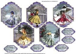 A Very 50's Christmas Set of 5