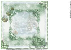 Insert to Compliment Christmas Window Green Decorations