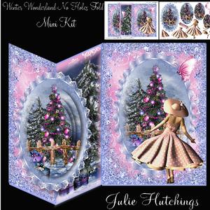 1950's Style Winter Wonderland No Holes Fold Kit