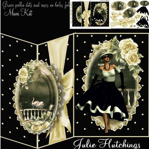 Grace,polka Dots and Roses No Holes Fold Kit