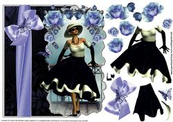 Shaped Over the Edge Grace and the Blue Roses