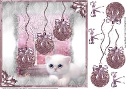 Gorgeous Kitten and the Pink Baubles