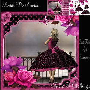 1950's Style Beside the Seaside Card Front