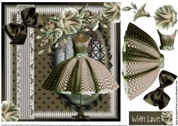 The Beautiful Brown and Mint Polka Dot Dress
