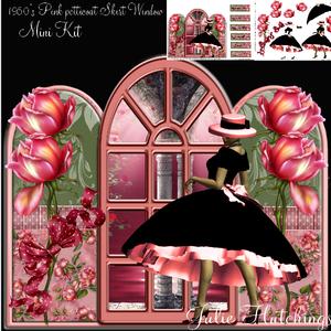 Pink Petticoat Skirt Window Topper Mini Kit