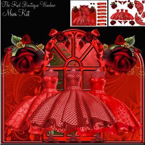 The Red Boutique Window Shaped Topper