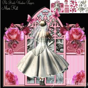 The Bride Window Shaped Topper