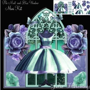The Mint and Blue Window Topper Kit