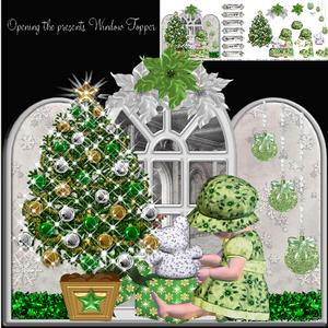 Opening the Presents Window Topper Kit