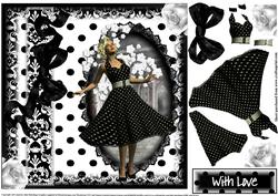 Beauty in a Polka Dot Dress Topper