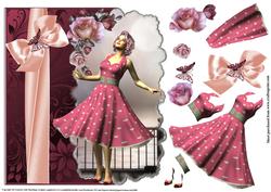 1950's Pinkie Shaped Over the Edge Topper