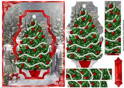 Christmas Tree Pyramid Card Front