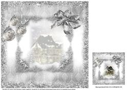 Insert to Compliment Vintage Snowy House