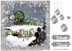 Christmas at the 1950's Diner in Silver