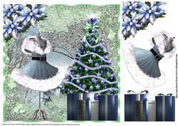 Beautiful Blue Christmas Dress