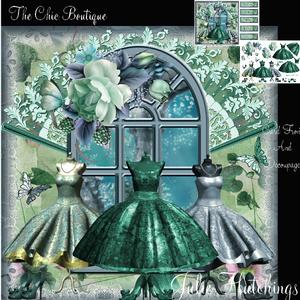 The Chic Boutique Card Front with Decoupage Kit