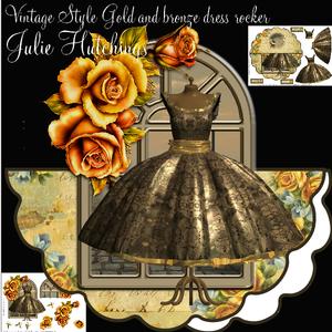 The Brown Dress Window Rocker Card