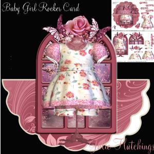Baby Girl Rocker Card