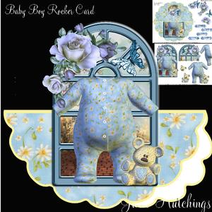 Baby Boy Rocker Card Kit