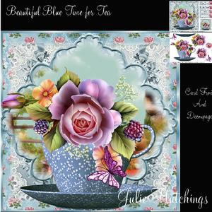 Beautiful Blue Time for Tea Kit