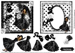 Beautiful Black and White Polka Dots and Lace