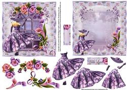 Window to the Enchanted Garden Topper and Insert