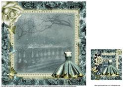 Insert to Compliment 8x8 Topper Lemon and Teal Dress
