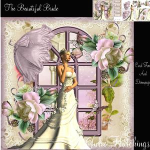 The Beautiful Bride Card Front 8x8 Kit