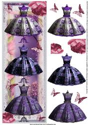 The Three Dresses Dl Card Front