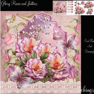 Beautiful Glory Rose Card Front Kit