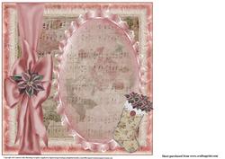 Insert to Shabby Chic Poinsettia Stocking
