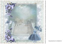 Insert to Compliment Polka Dot Blue Dress