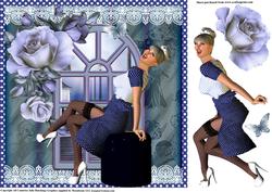 Vintage Style Polka Dot Pin Up Topper