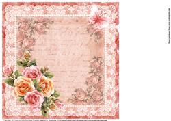 Glowing Roses Wishing Well Insert