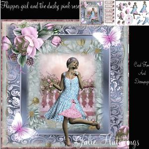 Flapper Girl and the Dusky Pink Rose